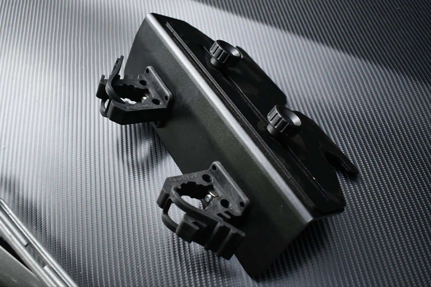 Headrest rifle mount close up 2