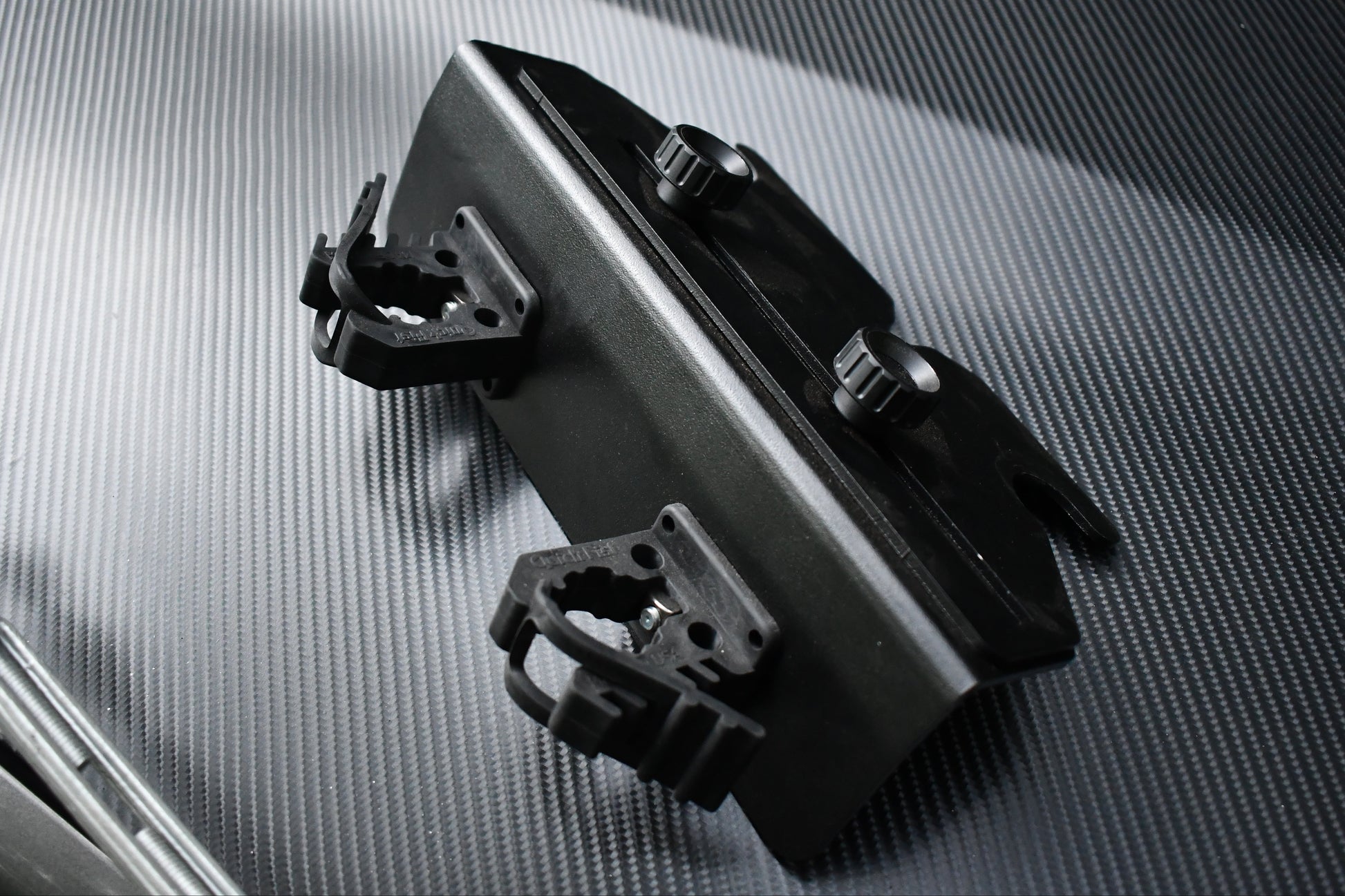 Headrest rifle mount close up 2