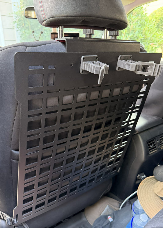 Seatback Tactical MOLLE Storage System | Tarheel Expedition Engineering