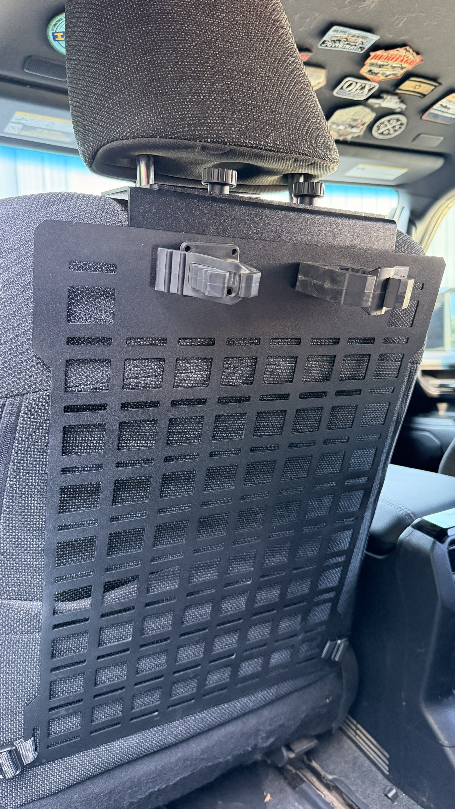 Seatback Tactical MOLLE Storage System | Tarheel Expedition Engineering